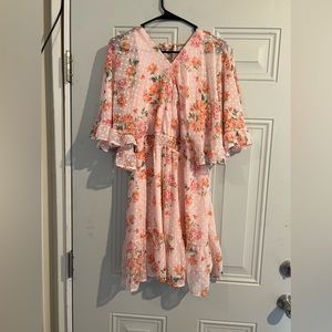LIGHT PINK FLORAL DRESS